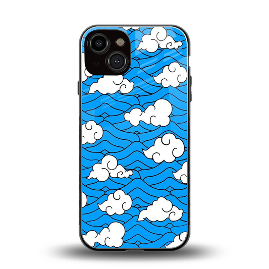 Azure Dreams back phone cover | glass case for iphone 14