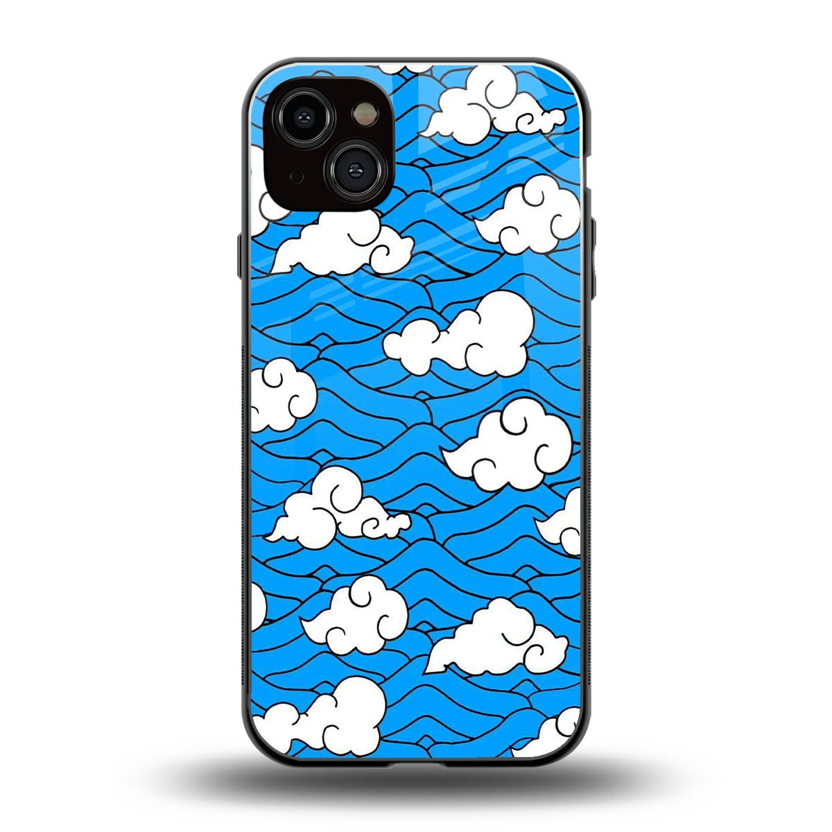 Azure Dreams back phone cover | glass case for iphone 14 plus