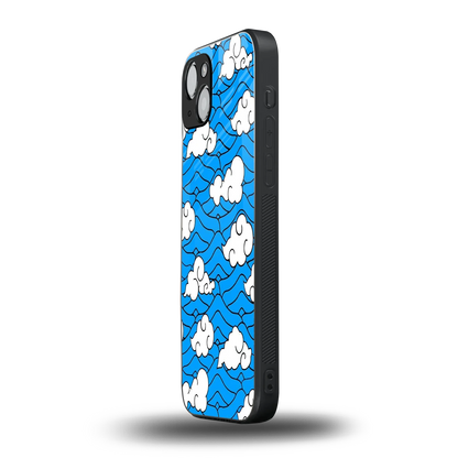 Azure Dreams iphone 14 plus mobile cover | shockproof glass phone case