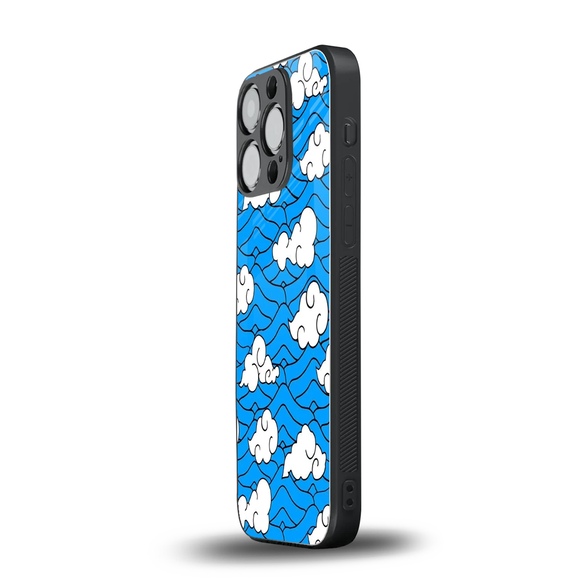 Azure Dreams iphone 15 pro mobile cover | shockproof glass phone case