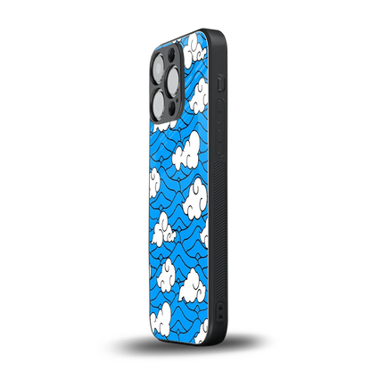 Azure Dreams iphone 15 pro mobile cover | shockproof glass phone case