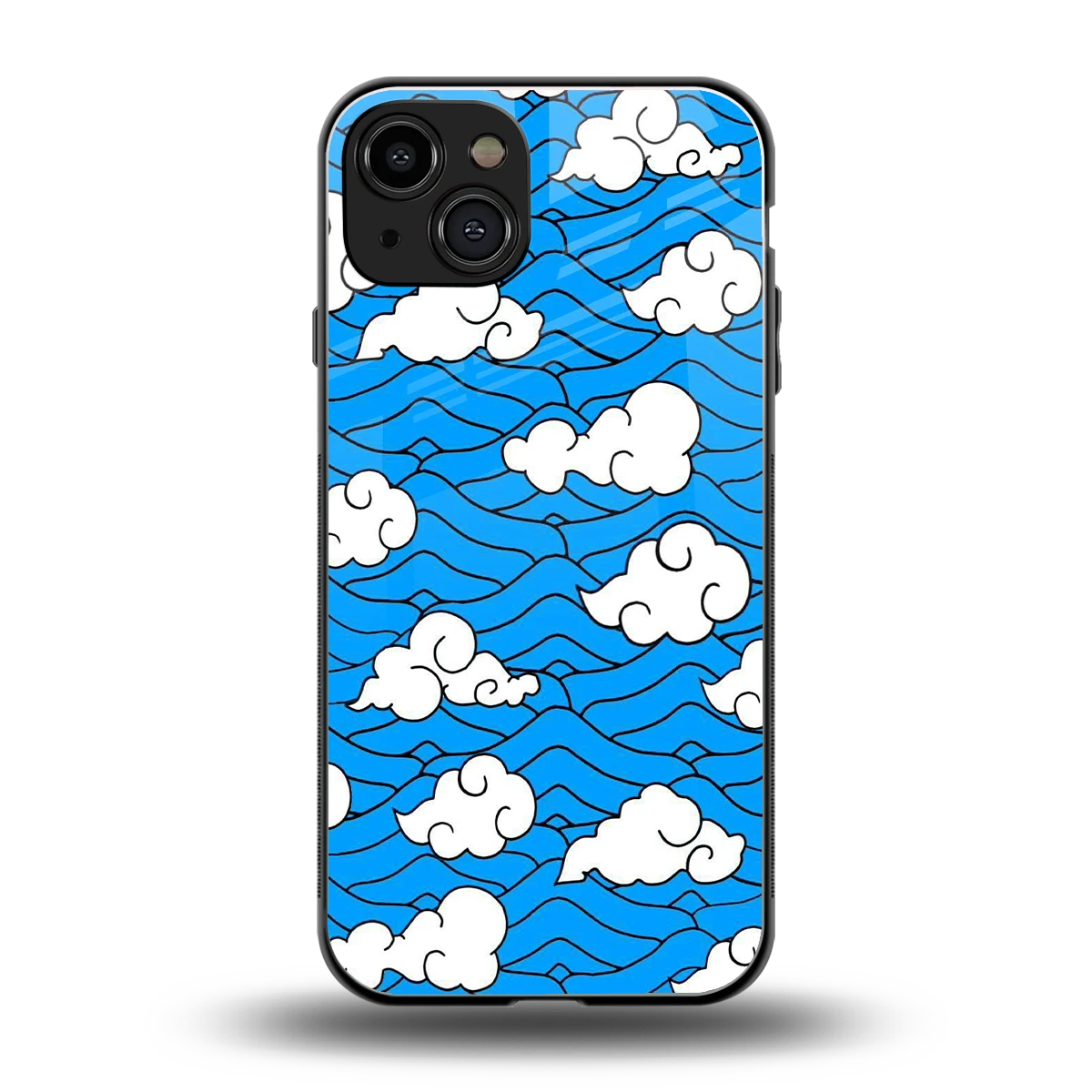 Azure Dreams back phone cover | glass case for iphone 15