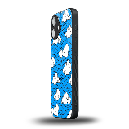 Azure Dreams iphone 16 plus mobile cover | shockproof glass phone case