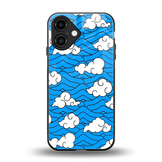 Azure Dreams back phone cover | glass case for iphone 16