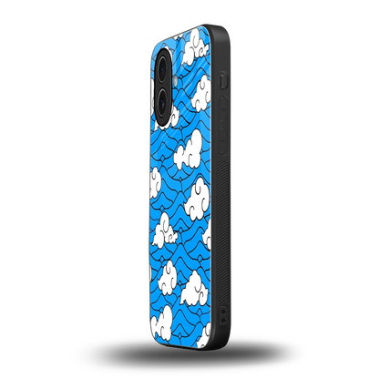 Azure Dreams iphone 17 mobile cover | shockproof glass phone case
