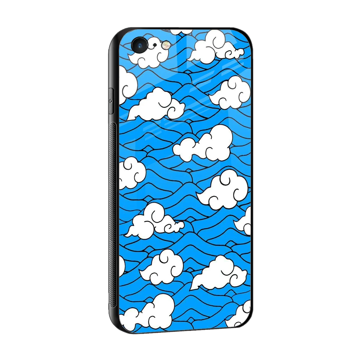 Azure Dreams sleek iphone 6 cover with tempered glass back and TPU edges