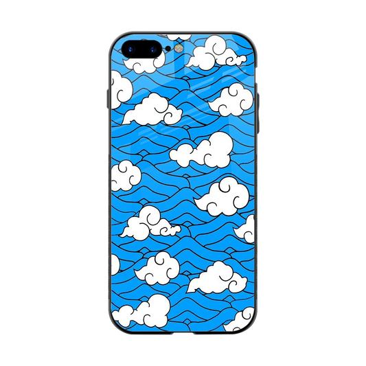 Azure Dreams back phone cover | glass case for iphone 8 plus