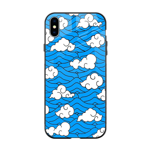 Azure Dreams back phone cover | glass case for iphone xs max