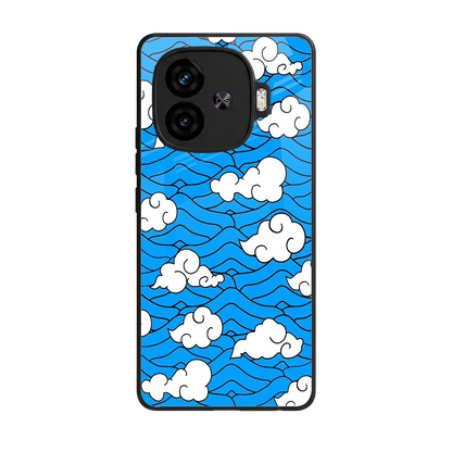 Azure Dreams back phone cover | glass case for iqoo neo 10r 5g