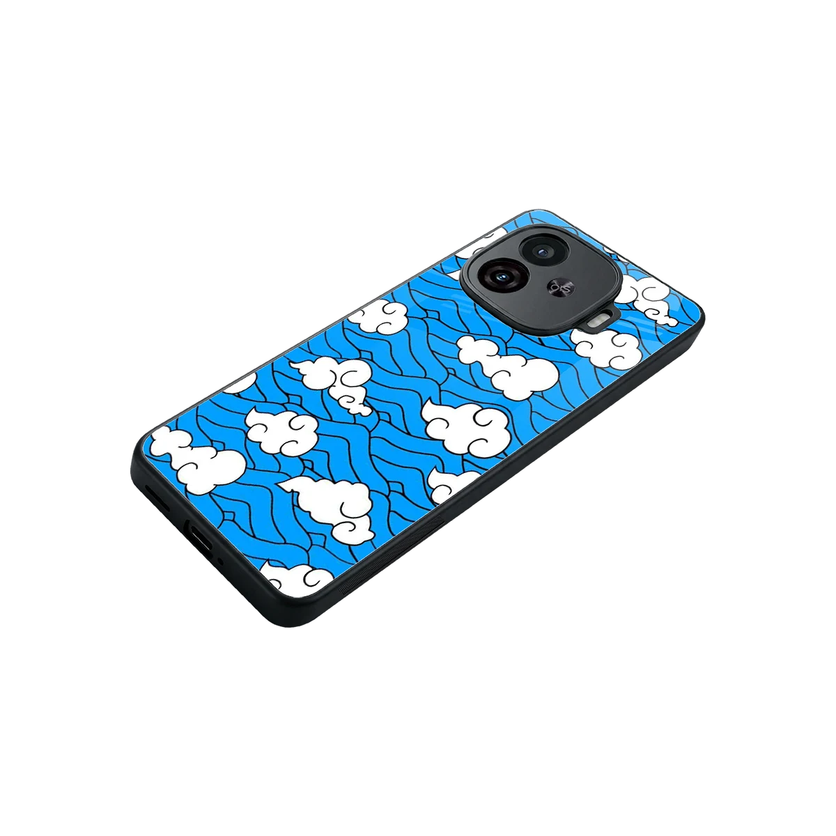 Azure Dreams stylish phone case for iqoo neo 10r 5g | glossy glass and slim fit