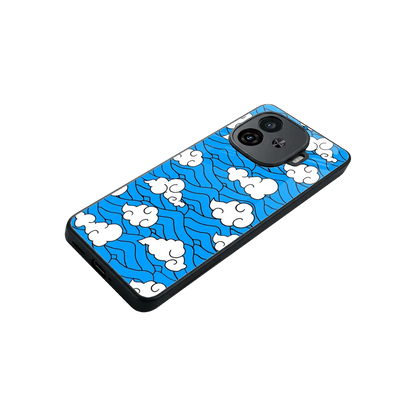 Azure Dreams stylish phone case for iqoo neo 10r 5g | glossy glass and slim fit