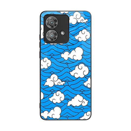 Azure Dreams back phone cover | glass case for motorola edge 40 neo 5g