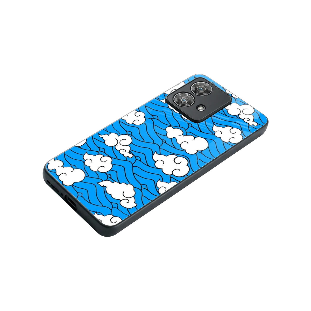 Azure Dreams stylish phone case for motorola edge 40 neo 5g | glossy glass and slim fit
