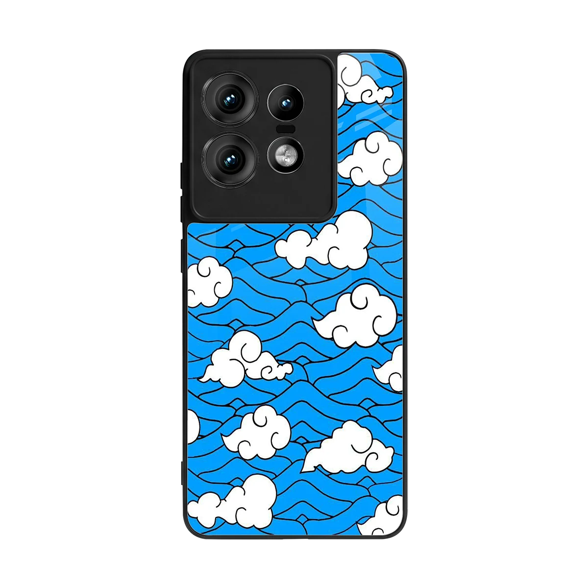 Azure Dreams back phone cover | glass case for motorola edge 50 pro