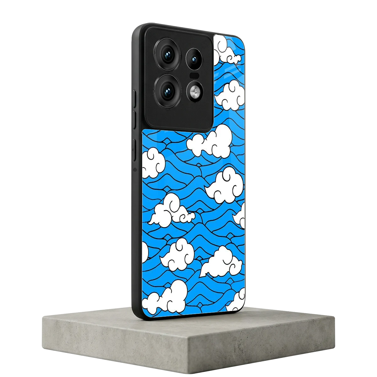 Azure Dreams motorola edge 50 pro mobile cover | shockproof glass phone case
