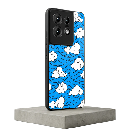 Azure Dreams motorola edge 50 pro mobile cover | shockproof glass phone case