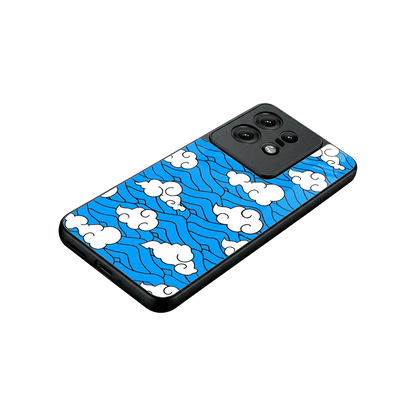 Azure Dreams stylish phone case for motorola edge 50 pro | glossy glass and slim fit