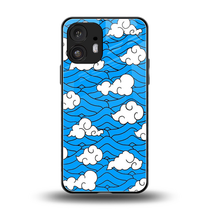 Azure Dreams back phone cover | glass case for nothing phone 2