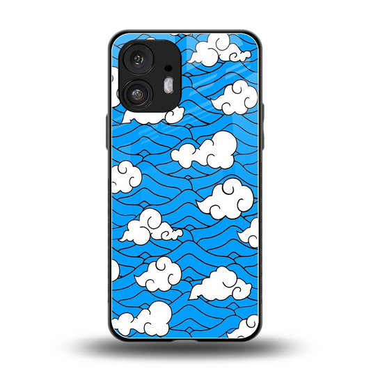 Azure Dreams back phone cover | glass case for nothing phone 2