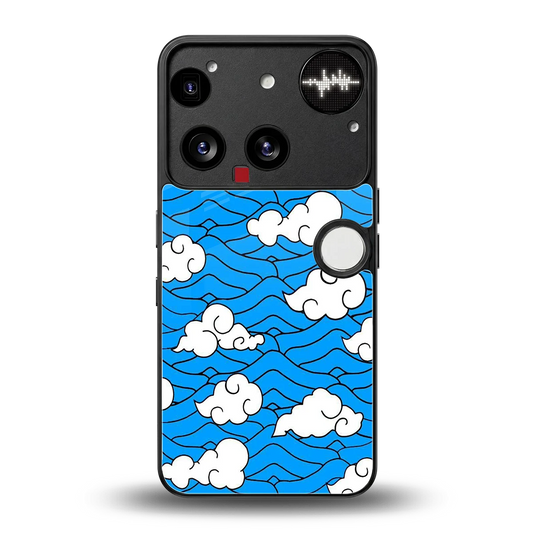 Azure Dreams back phone cover | glass case for nothing phone 3