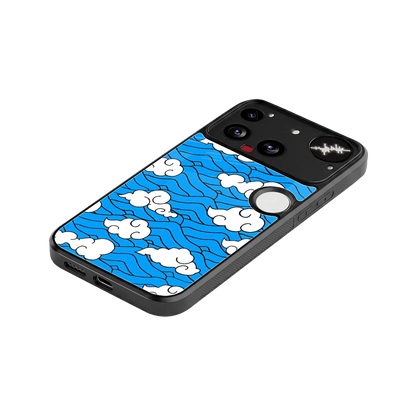 Azure Dreams stylish phone case for nothing phone 3 | glossy glass and slim fit