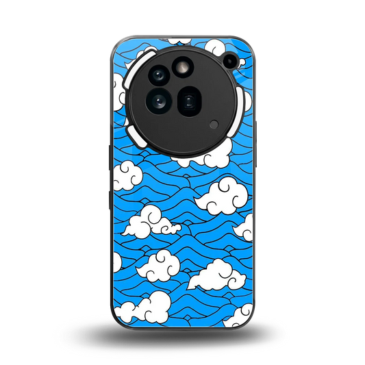 Azure Dreams back phone cover | glass case for nothing phone 3a pro