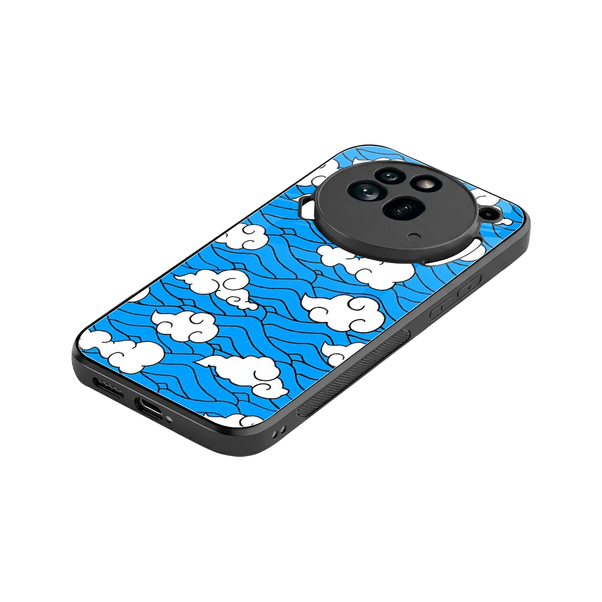 Azure Dreams stylish phone case for nothing phone 3a pro | glossy glass and slim fit