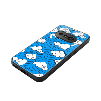 Azure Dreams stylish phone case for nothing phone 3a | glossy glass and slim fit