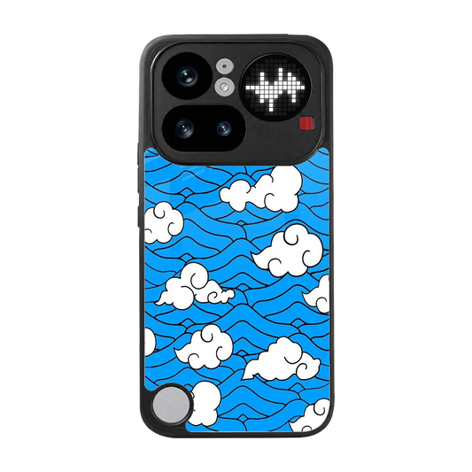 Azure Dreams back phone cover | glass case for nothing phone 4a pro