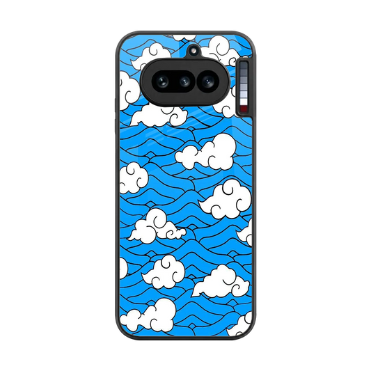Azure Dreams back phone cover | glass case for nothing phone 4a