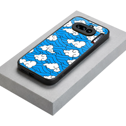 Azure Dreams stylish phone case for nothing phone 4a | glossy glass and slim fit