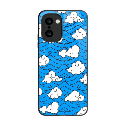 Azure Dreams back phone cover | glass case for oneplus 15r