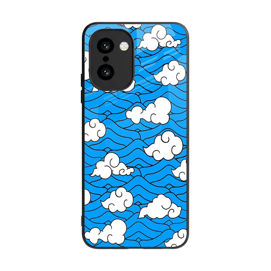 Azure Dreams back phone cover | glass case for oneplus 15r