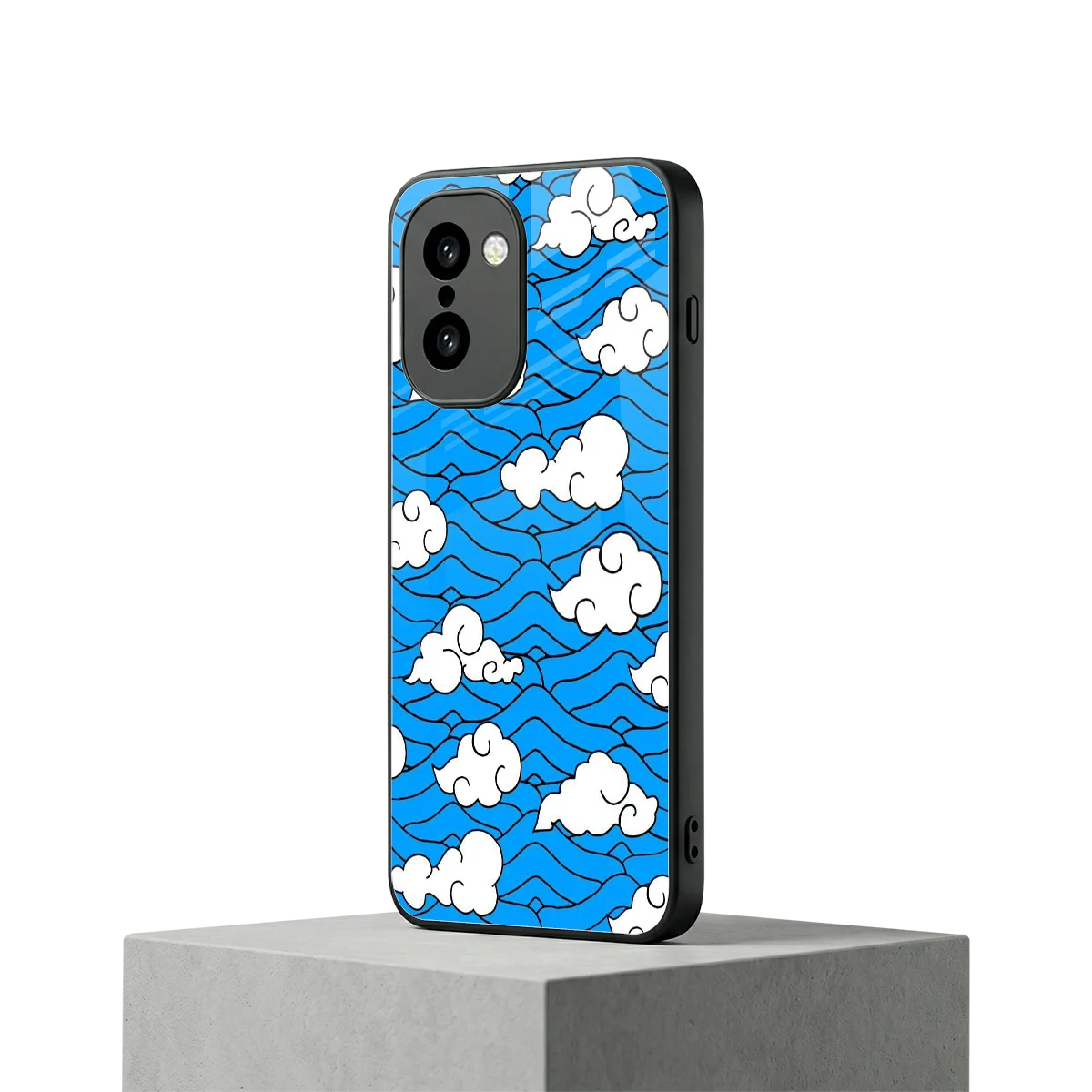 Azure Dreams oneplus 15r mobile cover | shockproof glass phone case