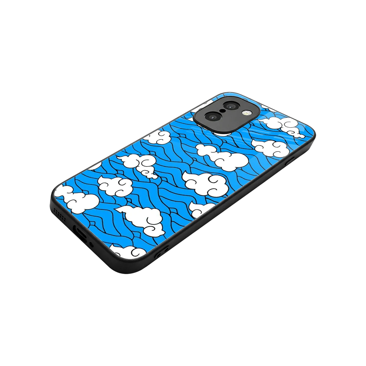 Azure Dreams stylish phone case for oneplus 15r | glossy glass and slim fit