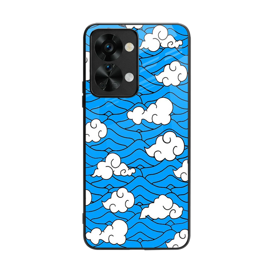 Azure Dreams back phone cover | glass case for oneplus nord 2t