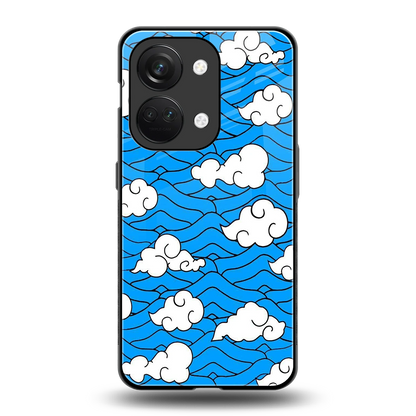 Azure Dreams back phone cover | glass case for oneplus nord 3