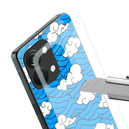 Azure Dreams stylish phone case for oneplus nord 3 | glossy glass and slim fit