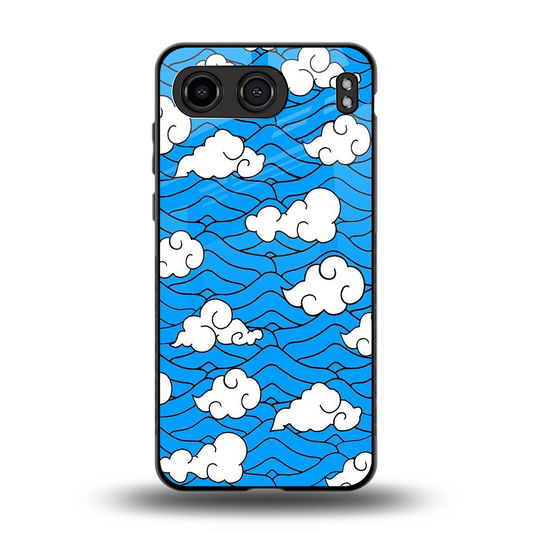 Azure Dreams back phone cover | glass case for oneplus nord 4