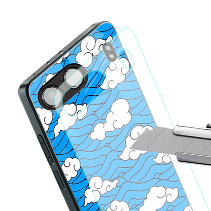 Azure Dreams stylish phone case for oneplus nord 4 | glossy glass and slim fit