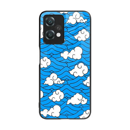 Azure Dreams back phone cover | glass case for oneplus nord ce 2 lite