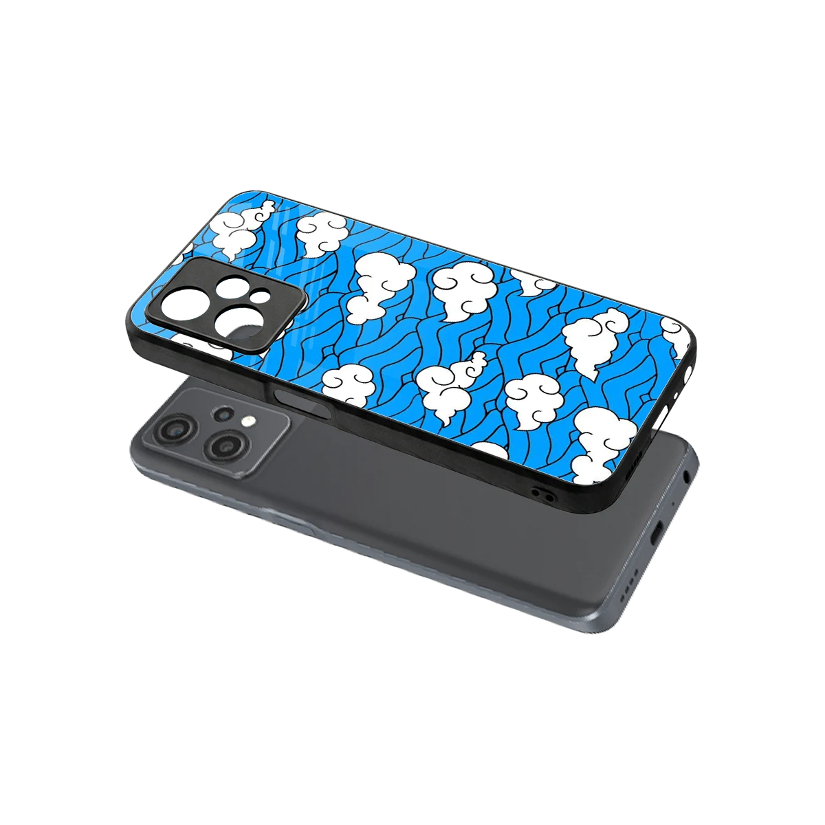 Azure Dreams sleek oneplus nord ce 2 lite cover with tempered glass back and TPU edges