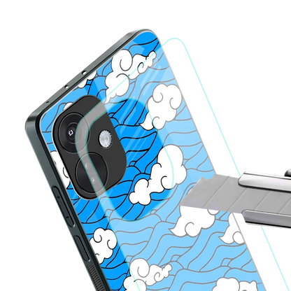 Azure Dreams stylish phone case for oneplus nord ce 3 | glossy glass and slim fit