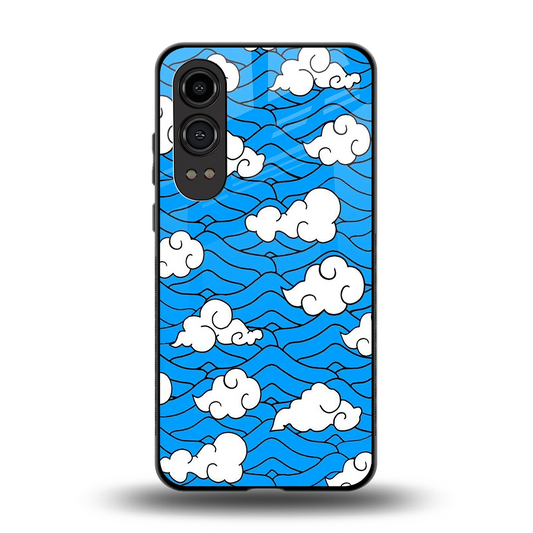 Azure Dreams back phone cover | glass case for oneplus nord ce 4 lite