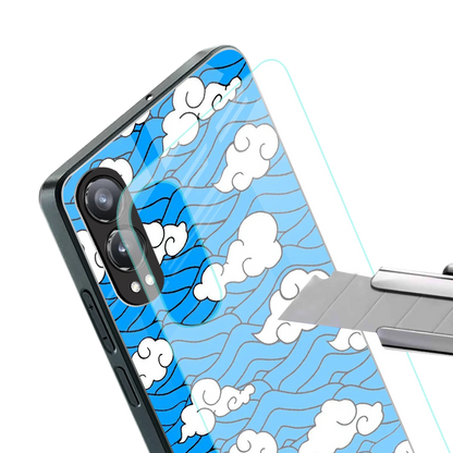 Azure Dreams stylish phone case for oneplus nord ce 4 lite | glossy glass and slim fit
