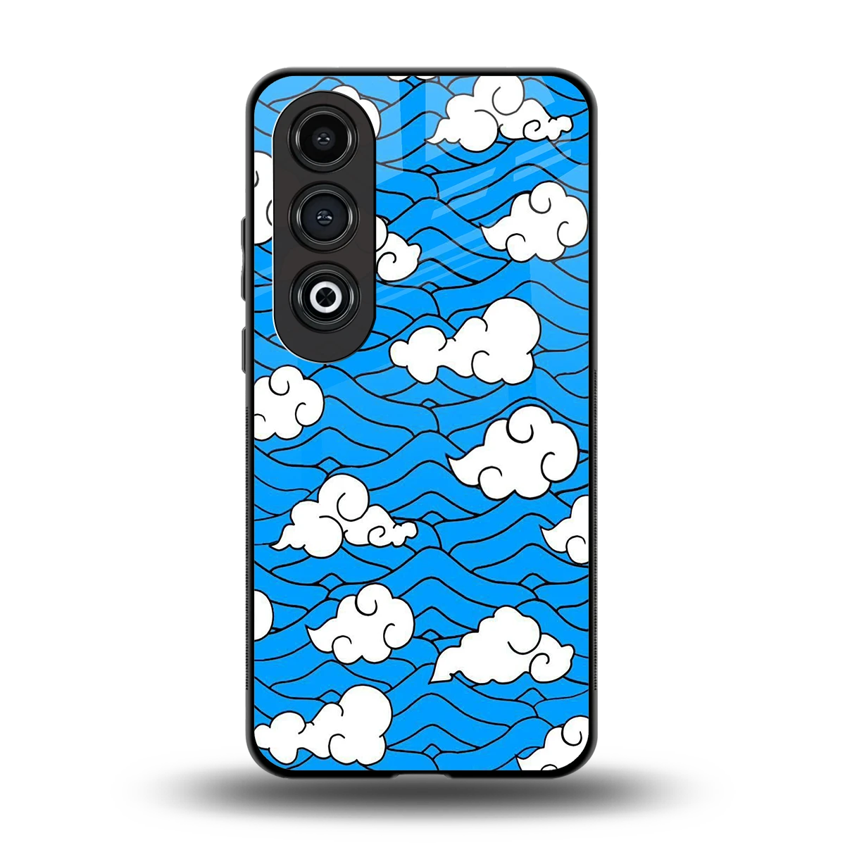 Azure Dreams back phone cover | glass case for oneplus nord ce 4