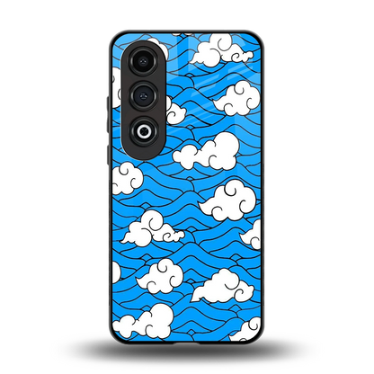 Azure Dreams back phone cover | glass case for oneplus nord ce 4