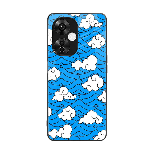 Azure Dreams back phone cover | glass case for oneplus nord ce 3 lite