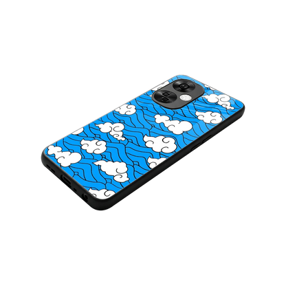 Azure Dreams stylish phone case for oneplus nord ce 3 lite | glossy glass and slim fit