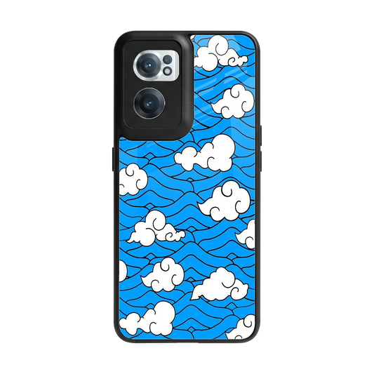 Azure Dreams back phone cover | glass case for oneplus nord ce 2